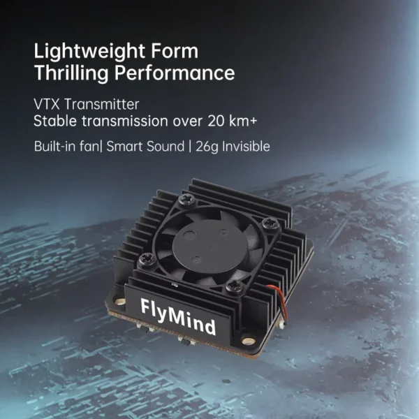 Ultra Long Range 5.8Ghz VTX Transmitter 5000mW with Fan Mic Smartaudio FPV Drone Airplane