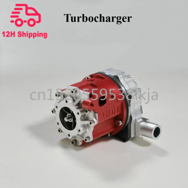 All Metal Engine Turbocharger Model Exquisite High Output Suitable for Engine Supercharger Model Toys