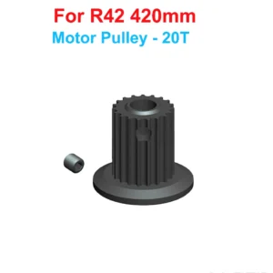 [20T Motor Pulley] ALZRC - R42 FBL KIT RC Helicopter DIY R42 Helicopter Replacement Parts R42 Tail Pitch Slider Set R42 Plastic Bell Crank Lever