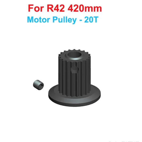 [20T Motor Pulley] ALZRC - R42 FBL KIT RC Helicopter DIY R42 Helicopter Replacement Parts R42 Tail Pitch Slider Set R42 Plastic Bell Crank Lever
