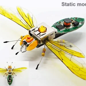 [Wasp static] STEAM DIY Robotic Insects Science Invention Electronic Animal for School Competition Non-soldered DIY Kit Stem Toys Robot Animal