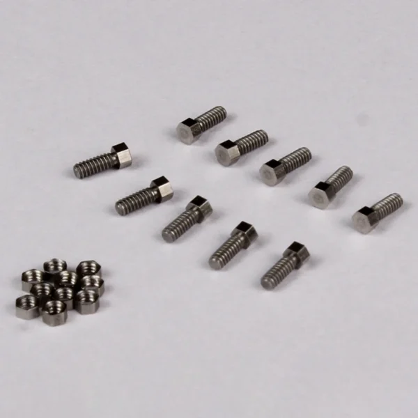 10pcs Stainless Steel 1.6/1.2 Hexagon Screw Nut for 1/14 Tamiya RC Truck Scania 770S MAN Actros 3363 Volvo LXY Car Diy Parts - Image 5
