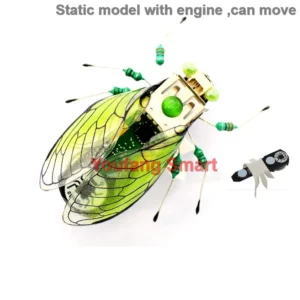 [Cicada engine] STEAM DIY Robotic Insects Science Invention Electronic Animal for School Competition Non-soldered DIY Kit Stem Toys Robot Animal