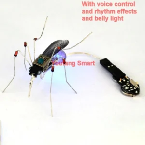[Voice Rhythm Light] STEAM DIY Robotic Insects Science Invention Electronic Animal for School Competition Non-soldered DIY Kit Stem Toys Robot Animal