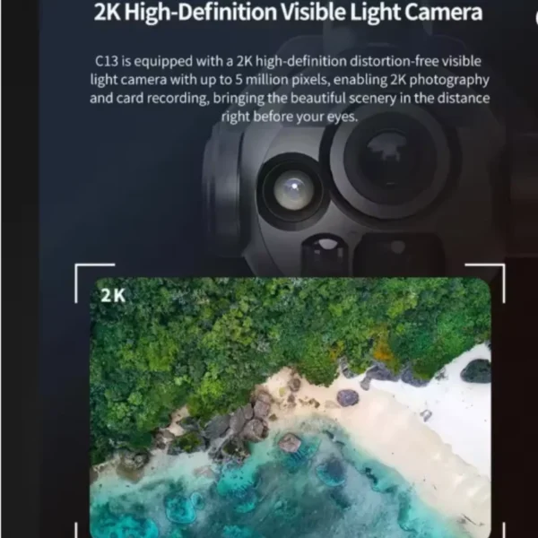 Skydroid C13 AI Tracking 30x Optical Digital Zoom Infrared Thermal Imaging Tri-Light Aerial PTZ Camera - Image 6
