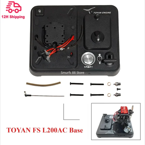 TOYAN FS L200AC Engine Model Metal Base DIY Assembly Kit Suitable for FS L200AC Twin Cylinder Nitro Engine Model Gift