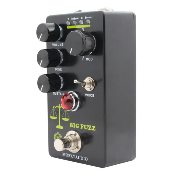 Mosky Big Fuzz Effect Pedal Fuzz Guitar Pedal with 4 Buttons Suitable for Guitar Bass Accessories - Image 4