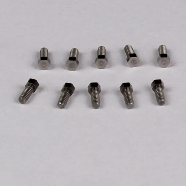10pcs Stainless Steel 1.6/1.2 Hexagon Screw Nut for 1/14 Tamiya RC Truck Scania 770S MAN Actros 3363 Volvo LXY Car Diy Parts - Image 2