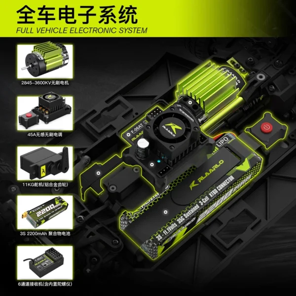 Simulation Of Lello Xts P12 Rally Car 1:12 Professional Rc 2.4g Full Scale Remote Control Four Wheel Drive Off Road Drift Racing - Image 5