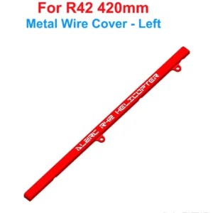 [Left Wire Cover] ALZRC DIY R42 FBL KIT RC Helicopter Replacement Parts R42 Fiberglass Painting Canopy Yellow Orange /R42 Tail Belt Tension Ring