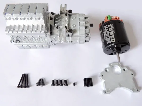 Automatic Continuously Variable Transmission Gearbox with motor for 1/14 Tamiya RC Truck Trailer Tipper Scania MAN Benz Actros Volvo Car - Image 5