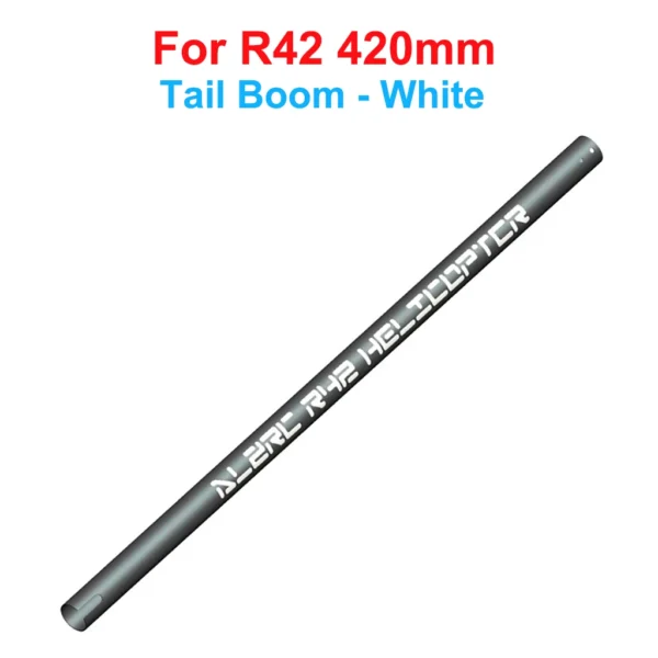 [Tail Boom White] ALZRC - R42 FBL KIT RC Helicopter DIY R42 Helicopter Replacement Parts R42 Tail Pitch Slider Set R42 Plastic Bell Crank Lever