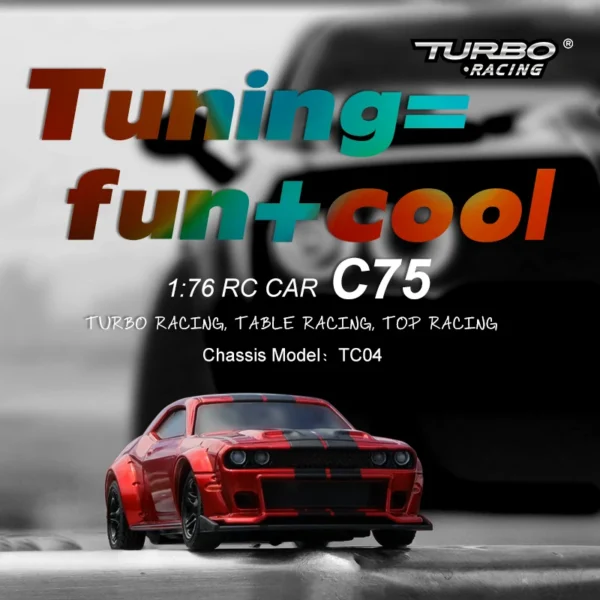 Turbo Racing 1:76 C75 On Road Car Radio Full Proportional Remote Control Toys RTR Kit For Kids and Adults - Image 4