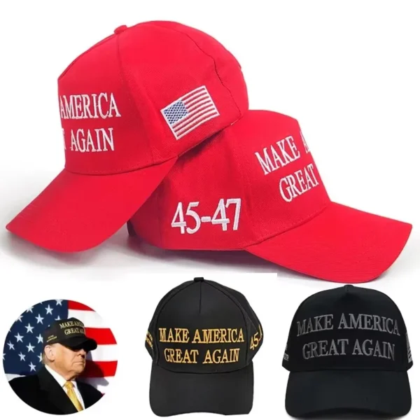 2025 New Donald Trump Cap 45-47 President Hat USA Snapback Baseball Caps Fashion Embroidered Hat - Image 2