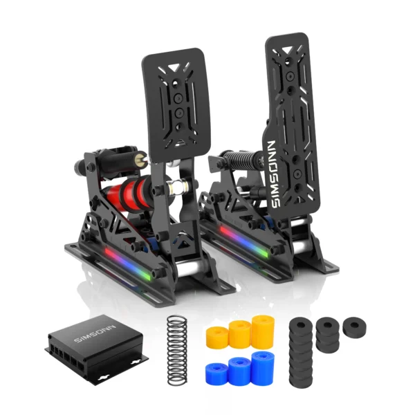 [PRO X Ultra-P2-H2] SIMSONN PRO X Ultra Sim Pedals PC Sim Racing Simulator Pressure Sensor Load Cell Pedal HE Hydraulic Pedal for PC Cockpit Pedal