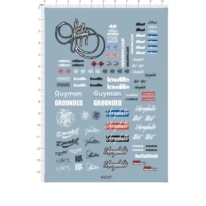 1/24 Scale Raing car Logo Markings Model Kit Water Slide Decal