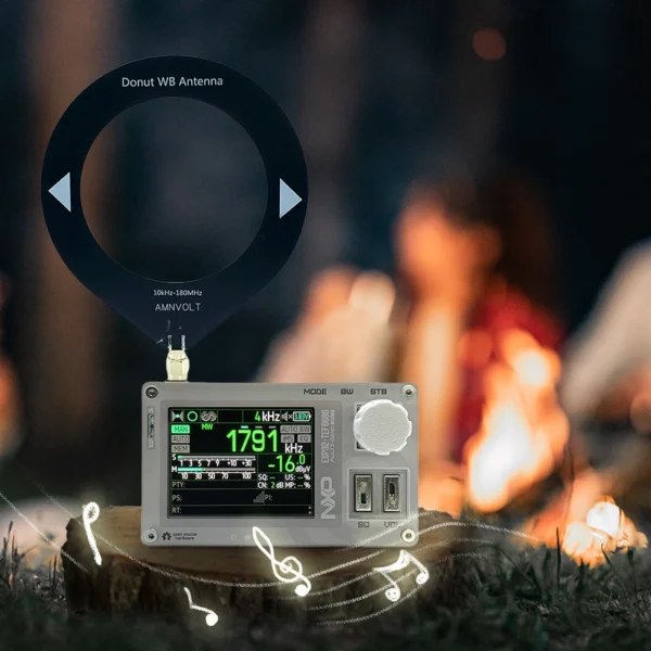 TEF6686 Radio FM/LW/MW/SW Full Band Radio with LCD Display Portable Radio Rechargeable Gifts for Seniors Elderly - Image 5