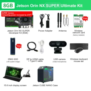 [8GB-UltimatKit] Jetson Orin NX Developer Kit Super Version with 117/157TOPS Computing Power For Embedded Edge Systems 8GB/16GB RAM Deep Learning
