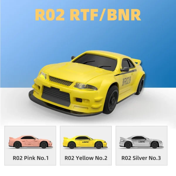LDARC 1:64 Mini R02 Simulated Electric Remote Control Model Car 2.4ghz Rc Crawler Car hildren'S Toy Tabletop Remote Control Car - Image 4