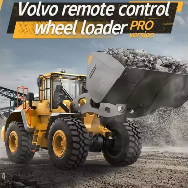 Excavator: Toy Car 1/16 RC Full Metal Loader Excavator Electric Remote Control Alloy Rc Car Excavator Engineering Model Cars Boy Kids Toys - Image 2