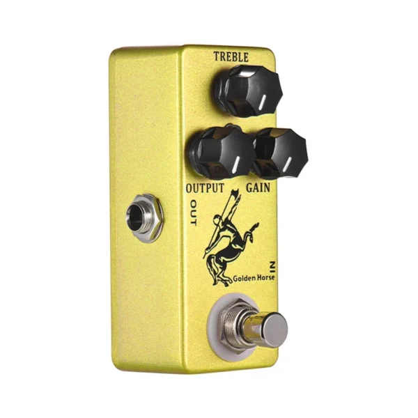 MOSKYAudio Golden Horse Guitar Overdrive Effect Pedal Full Metal Shell True Bypass - Image 2