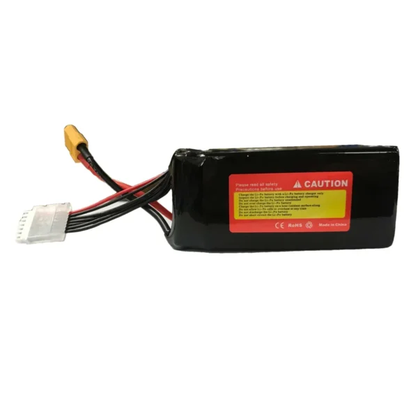 1PCS FLISHRC Lipo Battery 4300mAh 6S 22.2V 25C for FL500 Black Hawk AH-1 Cobra Helicopter - Image 2