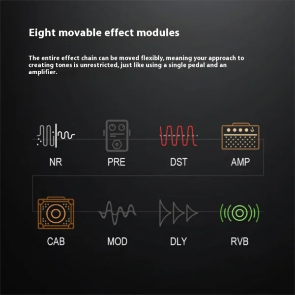 DK iE-350 MEGATRON Electric Guitar Integrated Effect Rechargeable Drum Machine Customized Bluetooth Pocket Digital Effect Devic - Image 6