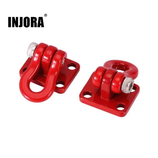 INJORA 2PCS Metal Tow Hook for 1/24 1/18 RC Crawlers