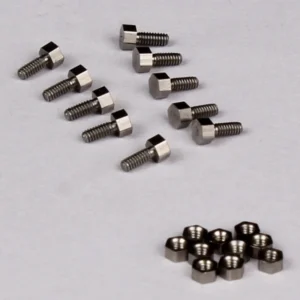 10pcs Stainless Steel 1.6/1.2 Hexagon Screw Nut for 1/14 Tamiya RC Truck Scania 770S MAN Actros 3363 Volvo LXY Car Diy Parts