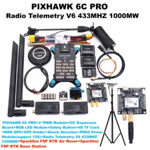 [RTK2 433MHZ 6C] Rctosky SparkFun GPS RTK2 Board ZED F9P Qwiic High-Precision UAV GNSS Series Ardupilot Pixhawk PX4 FPV AutoPilot flight control