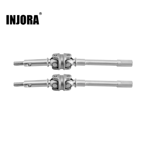 INJORA +4mm Double Joint Shafts for SCX24 ProSteer & Planet Front Axle