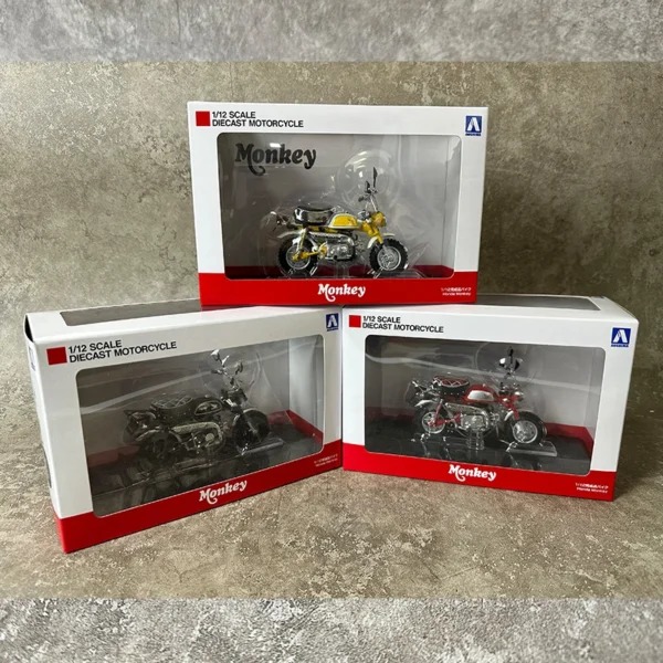 A AOSHIMA 1:12 2009 Monkey Z50J Motorcycle model Static ornament Birthday present New Year gift - Image 6