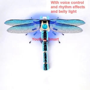 [Voice Rhythm Light] STEAM DIY Robotic Insects Science Invention Electronic Animal for School Competition Non-soldered DIY Kit Stem Toys Robot Animal