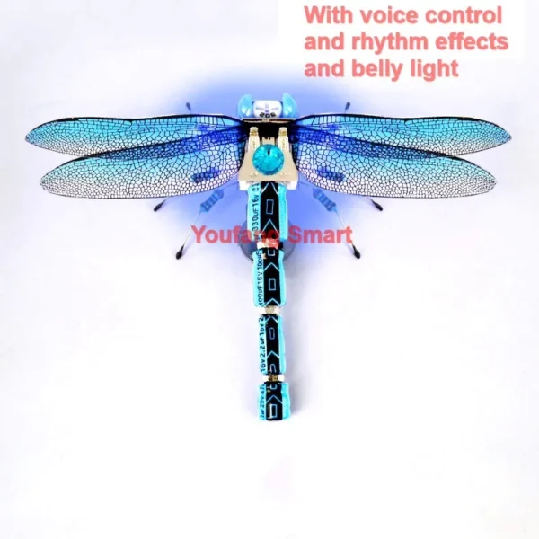 [Voice Rhythm Light] STEAM DIY Robotic Insects Science Invention Electronic Animal for School Competition Non-soldered DIY Kit Stem Toys Robot Animal