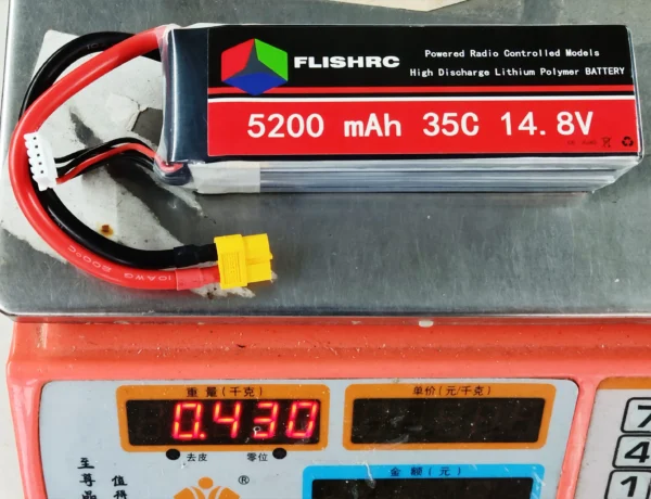 1PCS FLISHRC Lipo Battery 5200mAh 4S 14.8V 35C for 450 EC135 EC145 UH-1 Helicopter - Image 2