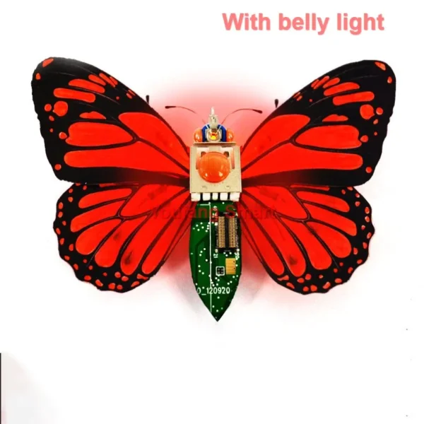 [Butterfly light] STEAM DIY Robotic Insects Science Invention Electronic Animal for School Competition Non-soldered DIY Kit Stem Toys Robot Animal