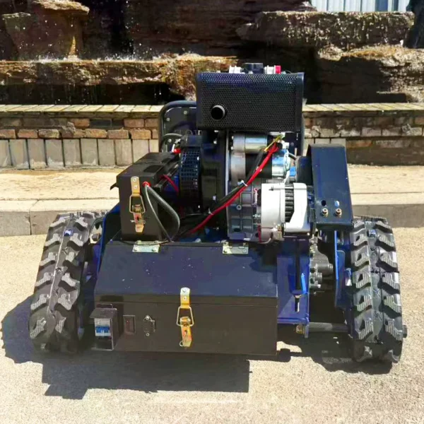 AWY-550SPRO: Customized 2025 China Factory Direct Supply Rubber Crawler Robot Self Propelled Garden Remote Control Lawn Mower for Sa - Image 3