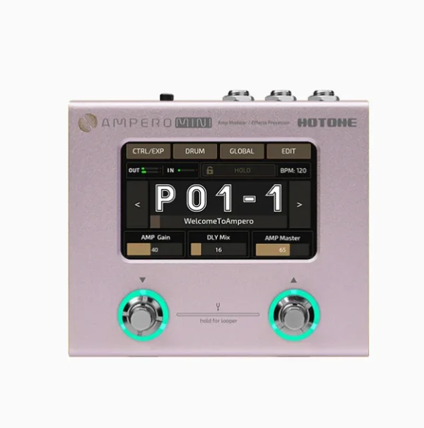 Hotone ampero mini ultra compact amp modeler & effects processor with the dual-core digital signal processing platform - Image 2
