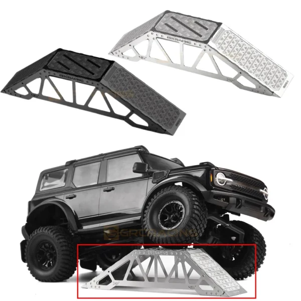 1pcs Stainless Steel One Sided Bridge for 1/18 RC Crawler Traxxas TRX-4M Car Chevrolet K10 Defender Bronco Upgrade Parts