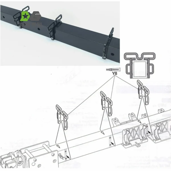 Iron Chain Rope Position Bottom for Tamiya 1/14 RC Truck Volvo 56362 RC Wrecker Cord Position 1/14 RC Tractor Trailer DIY Parts - Image 4
