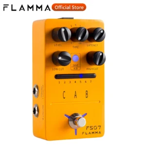 FLAMMA FS07 IR Cabinet Simulation Pedal Cab Simulation Guitar Effects Pedal Impuse Response Loader 7 Presets 11 Factory IR