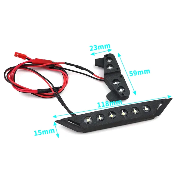 Front-and-Rear-Light: YEAHRUN Front Rear LED Lights Set Spotlight Bar Headlights Taillights DC 3-5v for SLASH 1/10 4x4 2wd VXL XL-5 RC Crawler Car - Image 4