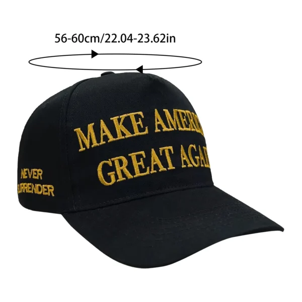 2025 New Donald Trump Cap 45-47 President Hat USA Snapback Baseball Caps Fashion Embroidered Hat - Image 6