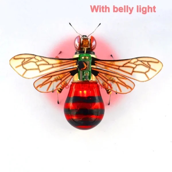 [Bee light] STEAM DIY Robotic Insects Science Invention Electronic Animal for School Competition Non-soldered DIY Kit Stem Toys Robot Animal