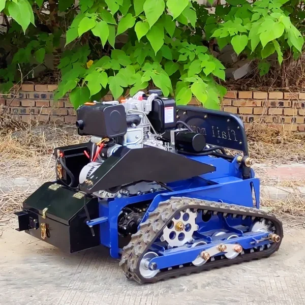 AWY-550SPRO: Customized 2025 China Factory Direct Supply Rubber Crawler Robot Self Propelled Garden Remote Control Lawn Mower for Sa - Image 5