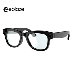 [world premiere]zeblaze eyewear ai smart shooting glasses 5mp 1080p camera chatgpt-4o enpowered open-ear speakers 32gb storage 14h battery life multi-language supported ipx4 hands-free audio smart glasses