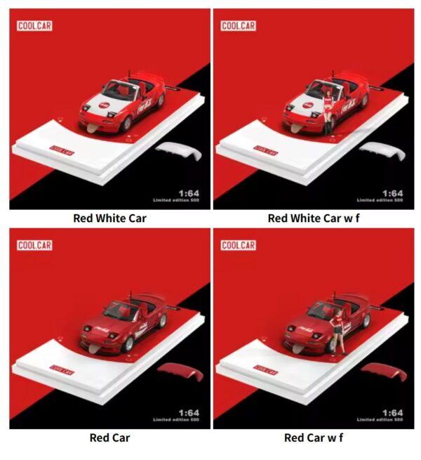 CoolCar /CC 1:64 MX5 Red Painting Simulation Alloy Car Model for Collection&Display&Gift - Image 7