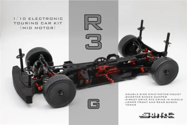SNRC 120002 R3 G 1 / 10 1:10 RC CAR RC MODEL standard glass fiber center electric room frame 4WD