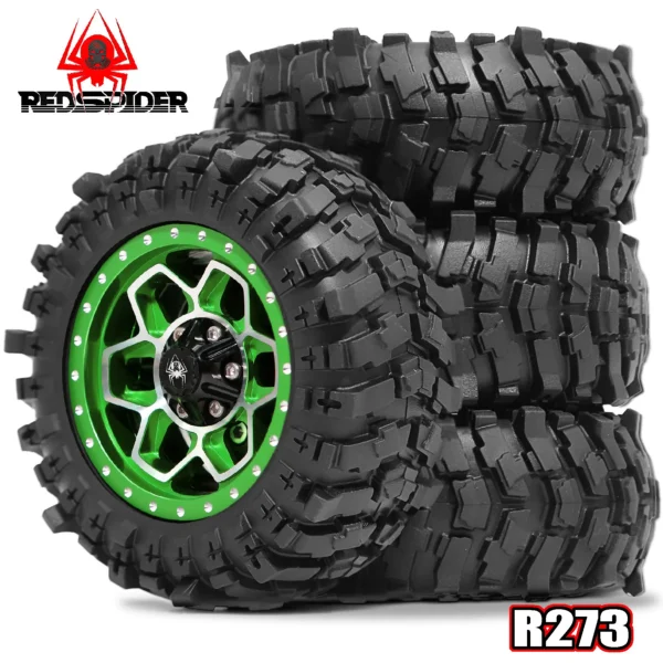 1.9 Tires OD 88mm Mounted on 1.9 Beadlock Wheels Rims for /12 Crawler Car MJX H12Y+ MN 128 MN 82S LC79 MN 82 - Image 3
