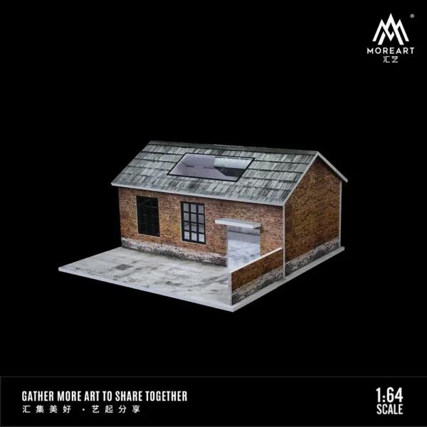 More Art 1:64 Parking Lot Diorama Old Factory Lighting Diorama for Display&Collection&Gift - Image 2